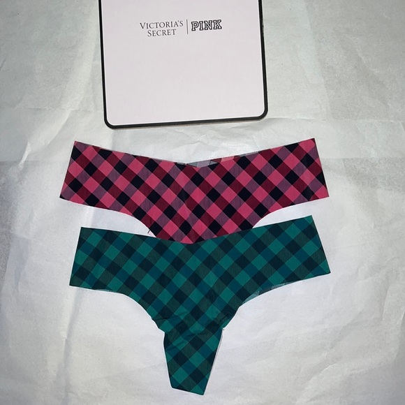 (S) 2pcs Victoria's Secret THONG No Show Panties - Picture 1 of 7